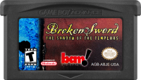 Broken Sword The Shadow of the Templars GameBoy Advance US box art